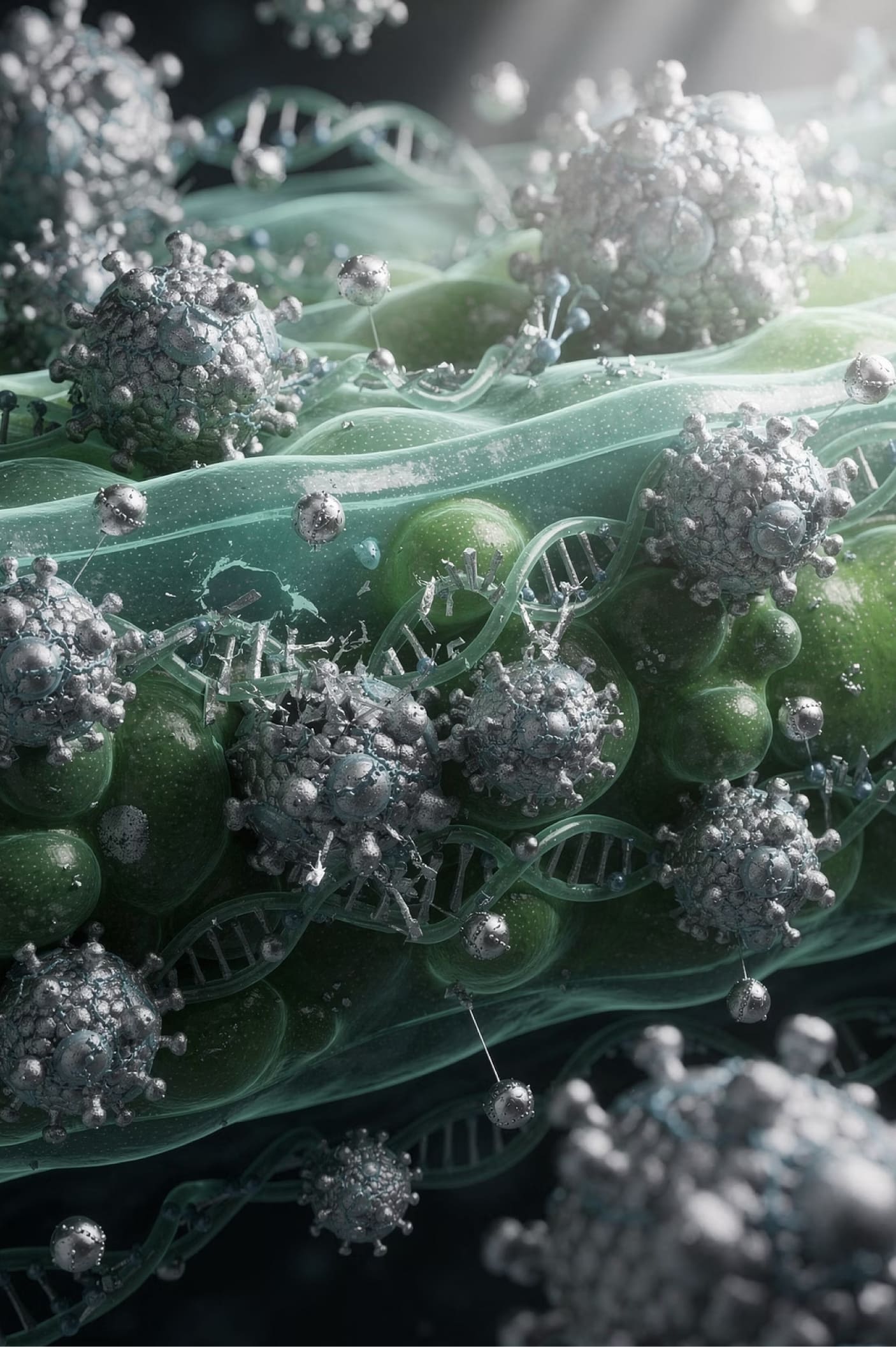 Smart nanoparticles targeting viruses