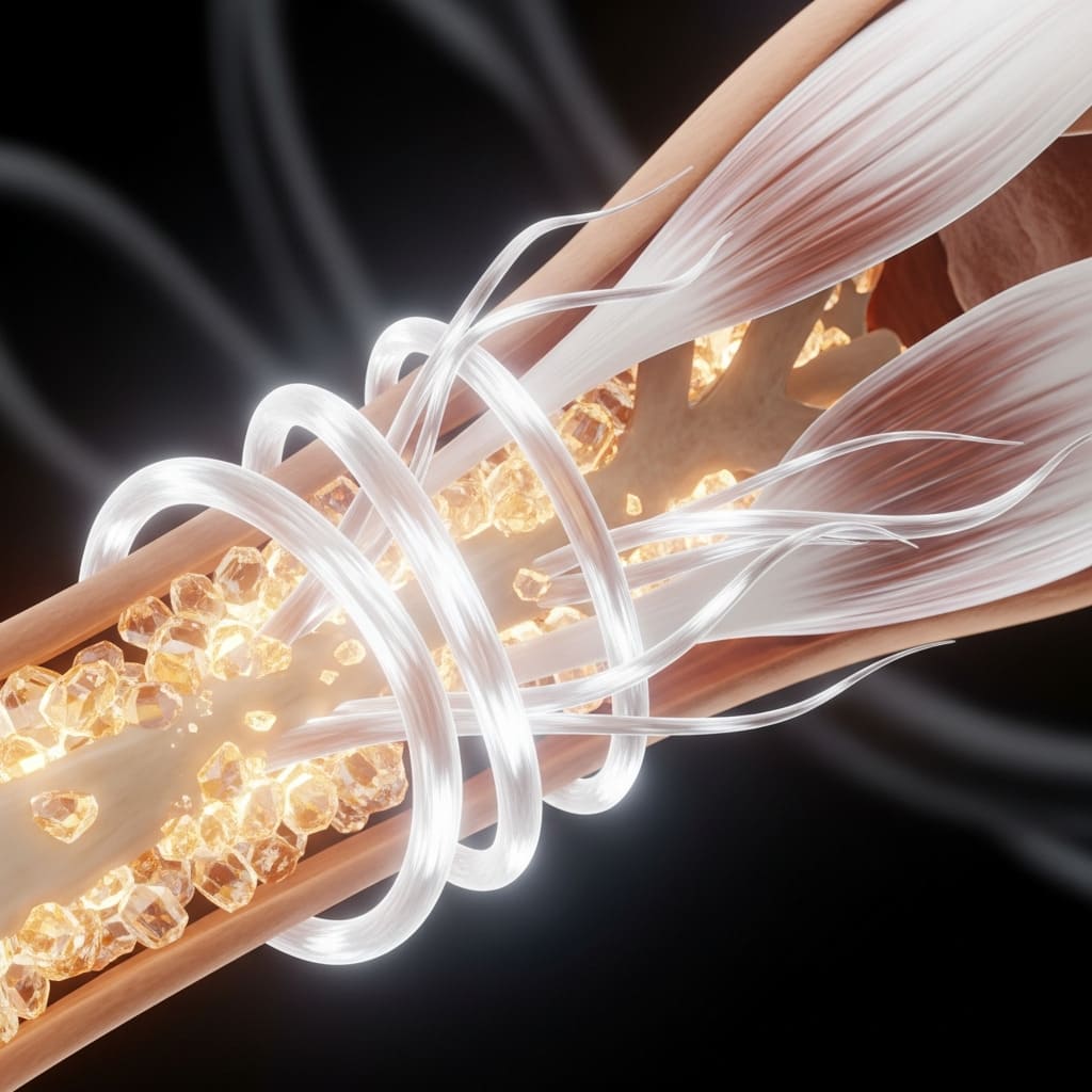 Muscle fibers and tissue structure visualization