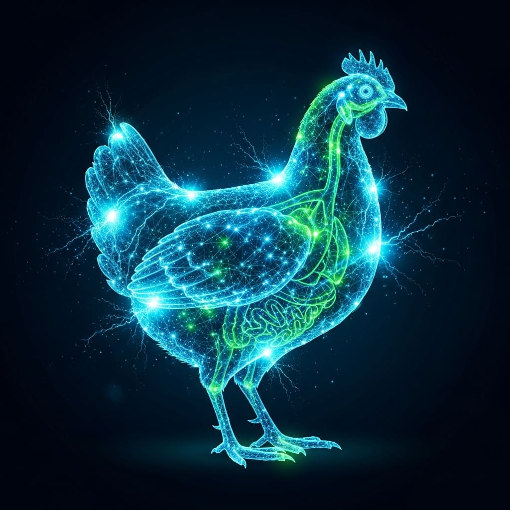 Healthy poultry flock