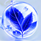 Botanical compounds icon — leaf