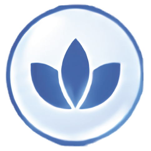 Inflammatory balance icon — botanical leaves