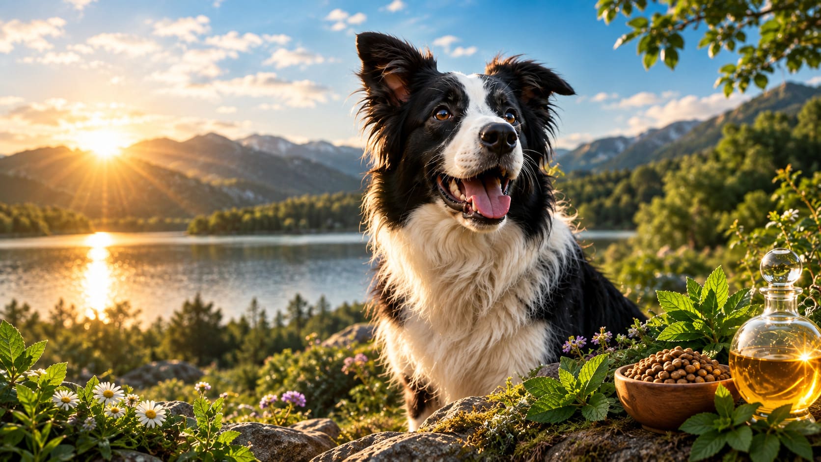 Close-up of a calm dog, illustrating the PQNS delivery technology within the VetraSphere platform